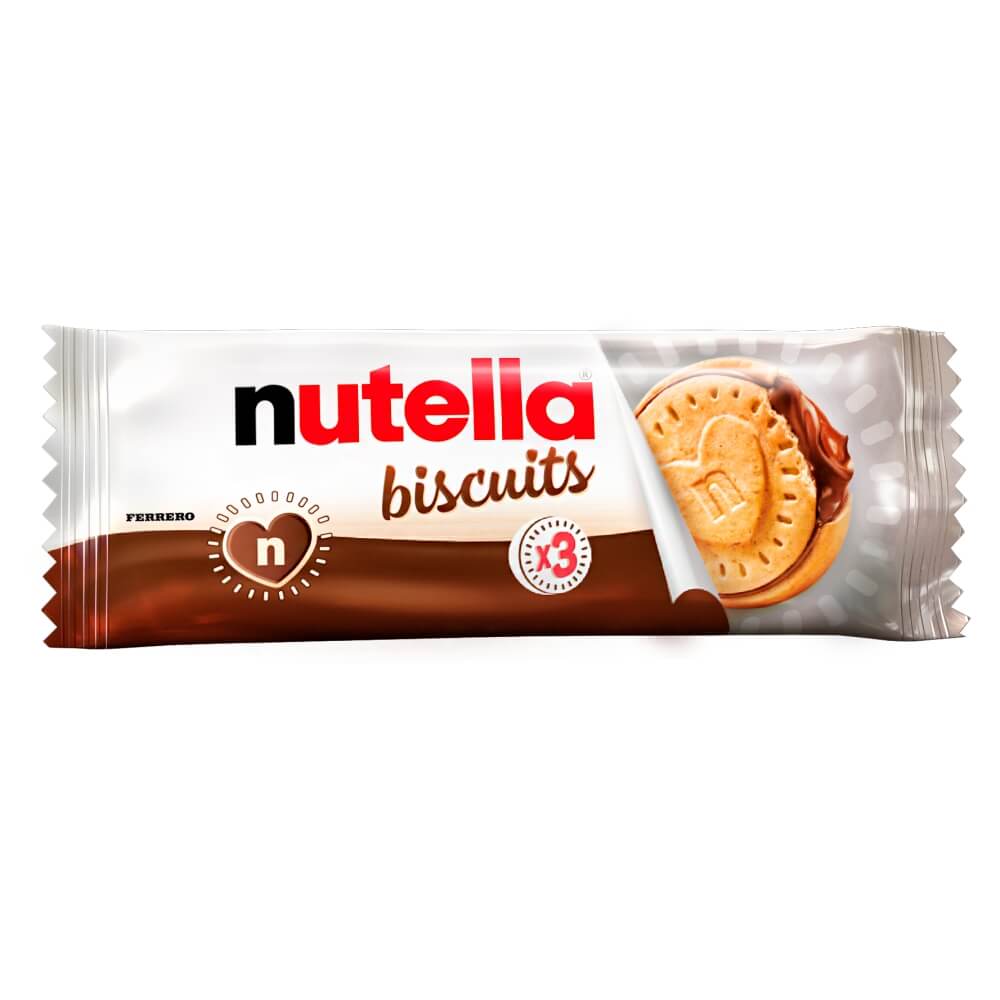 NUTELLA BISCUITS Kruche ciastka wypełnione kremem 3 szt. 41,4 g