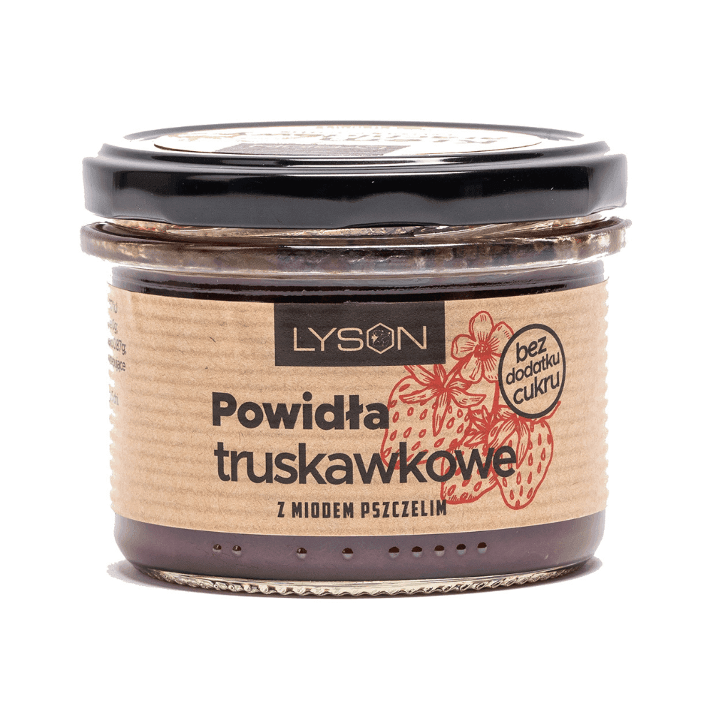 ŁYSOŃ Powidła truskawkowe z miodem bez cukru 200 g