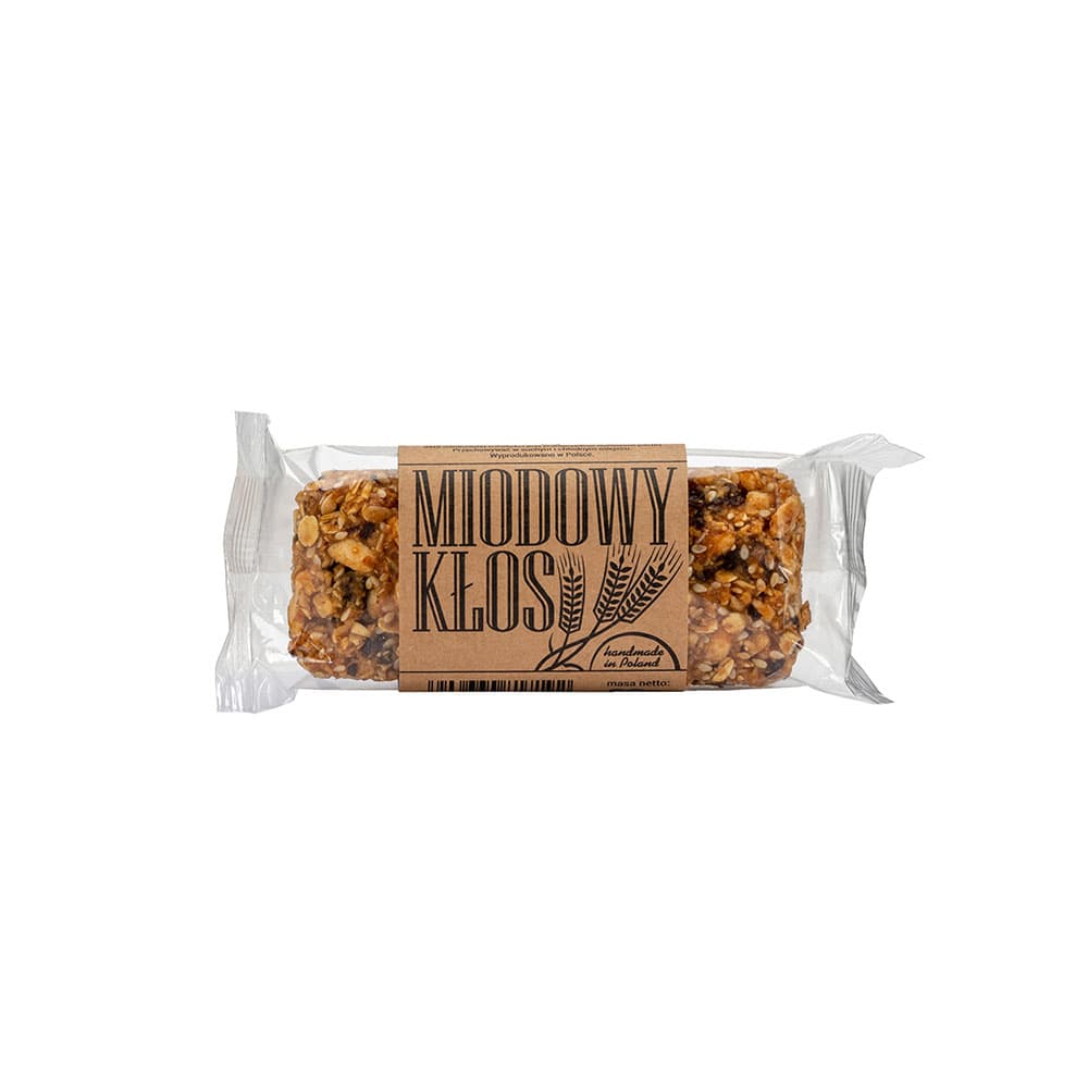 ŁYSOŃ MIODOWY KŁOS Baton naturalny 80 g