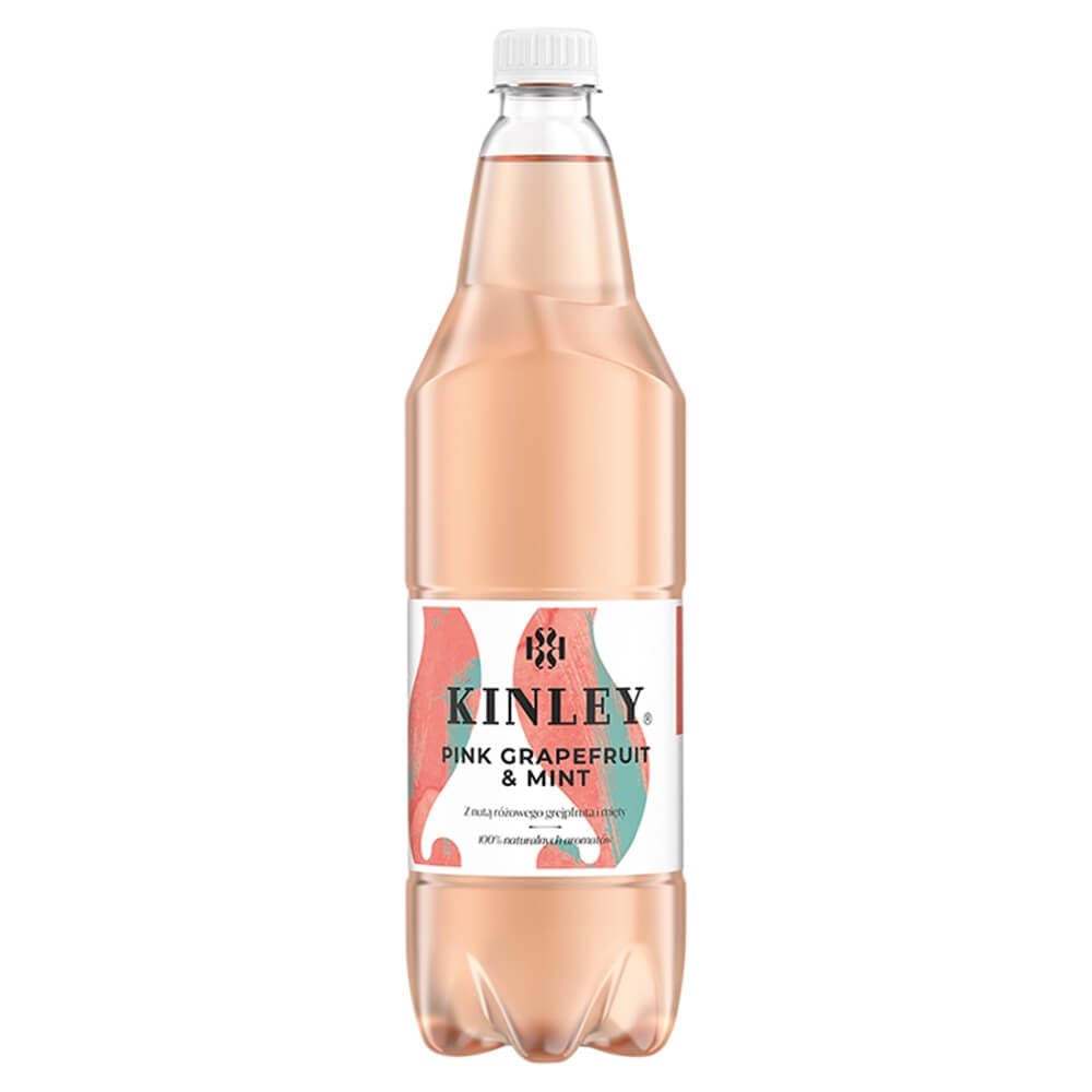 KINLEY Napój gazowany Pink Grapefruit & Mint 1000 ml