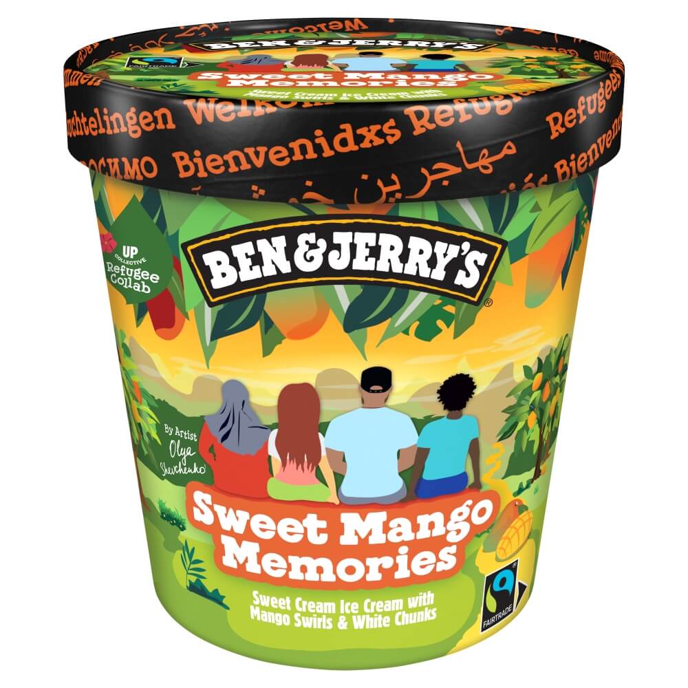 BEN&JERRY'S Lody o smaku mango Sweet Mango Memories w kubku 465 ml