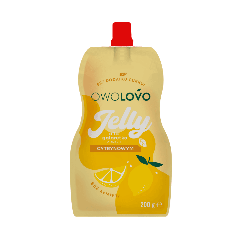OWOLOVO JELLY Galaretka o smaku cytrynowym 200 g