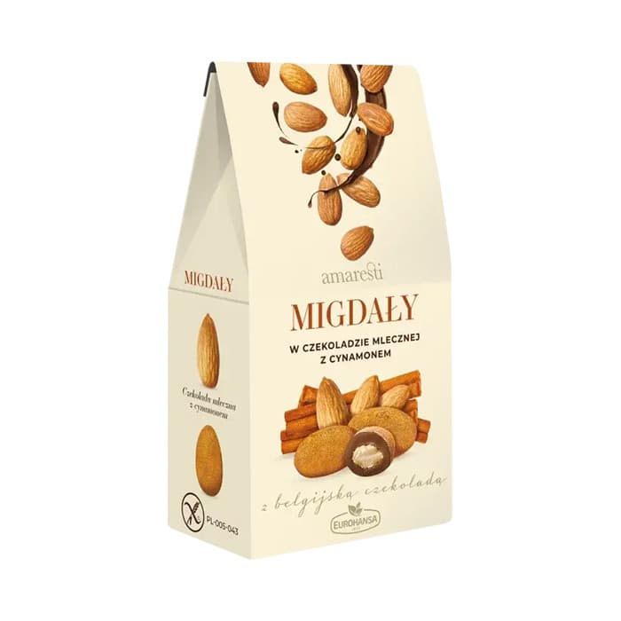 AMARESTI Migdały w czekoladzie z cynamonem 80 g