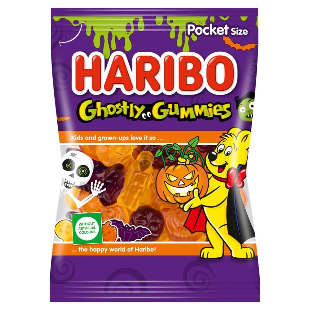 HARIBO GHOSTLY GUMMIES Żelki o smaku owocowym 90 g