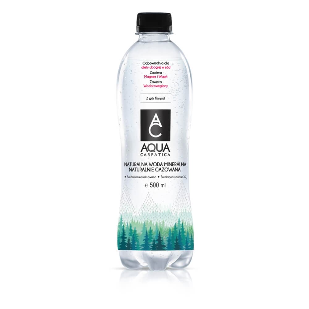 AQUA CARPATICA Woda mineralna naturalnie gazowana 500 ml