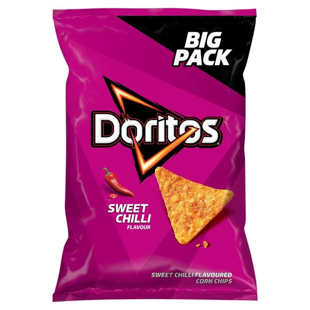 DORITOS Chipsy nachos kukurydziane o smaku sweet chilli 180 g