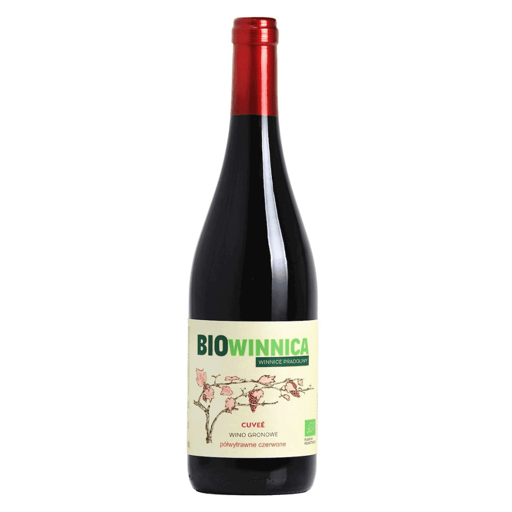 BIOWINNICA Wino czerwone półwytrawne CUVÉE BIO 750 ml