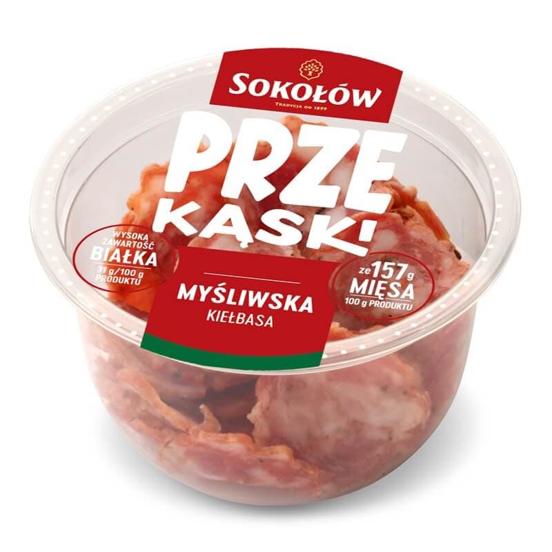 SOKOŁÓW PRZEKĄSKI Kiełbasa myśliwska 60 g