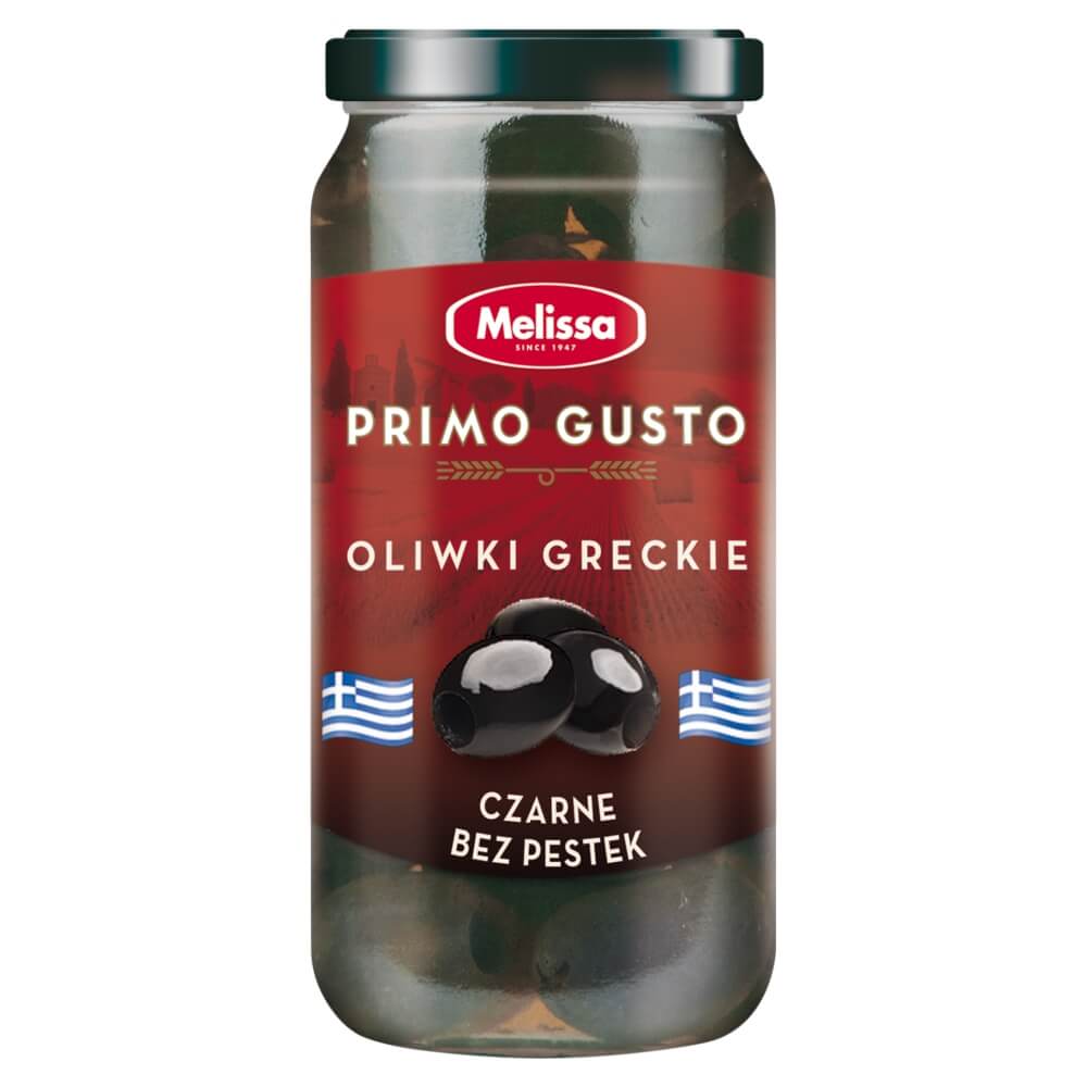 PRIMO GUSTO Oliwki greckie czarne bez pestek 230 g