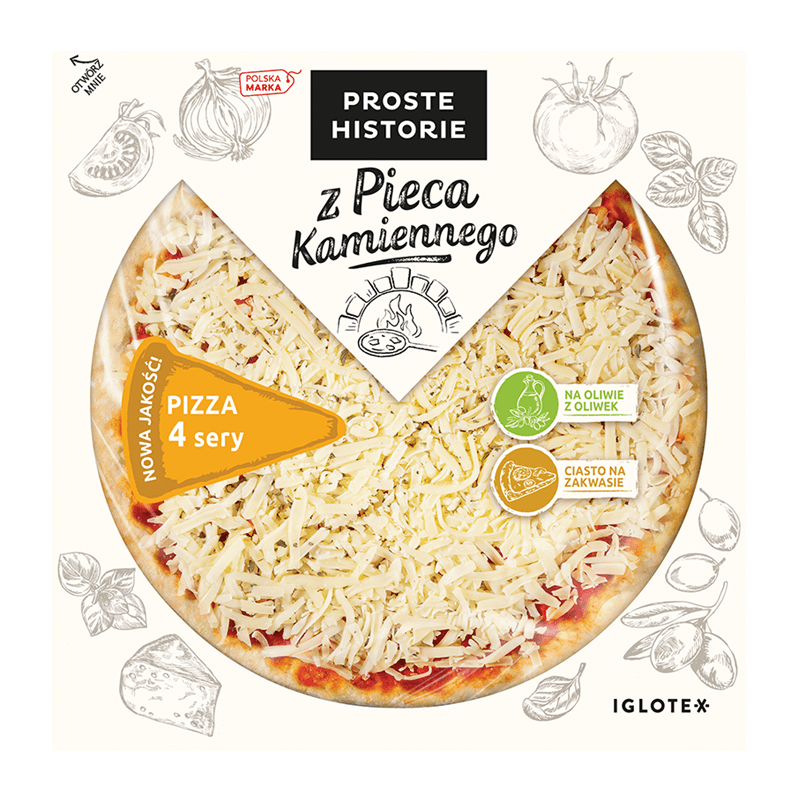 PROSTE HISTORIE Pizza 4 sery 370 g