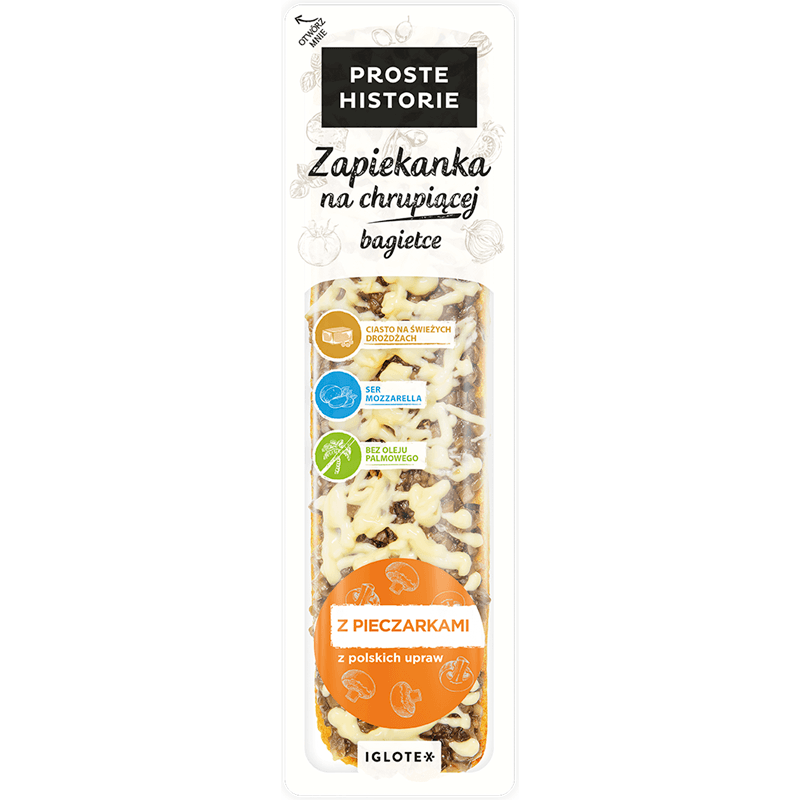 PROSTE HISTORIE Zapiekanka z pieczarkami 255 g