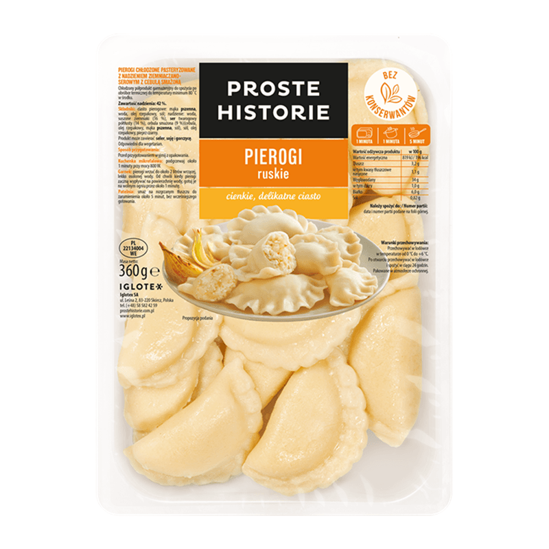PROSTE HISTORIE Pierogi ruskie 360 g