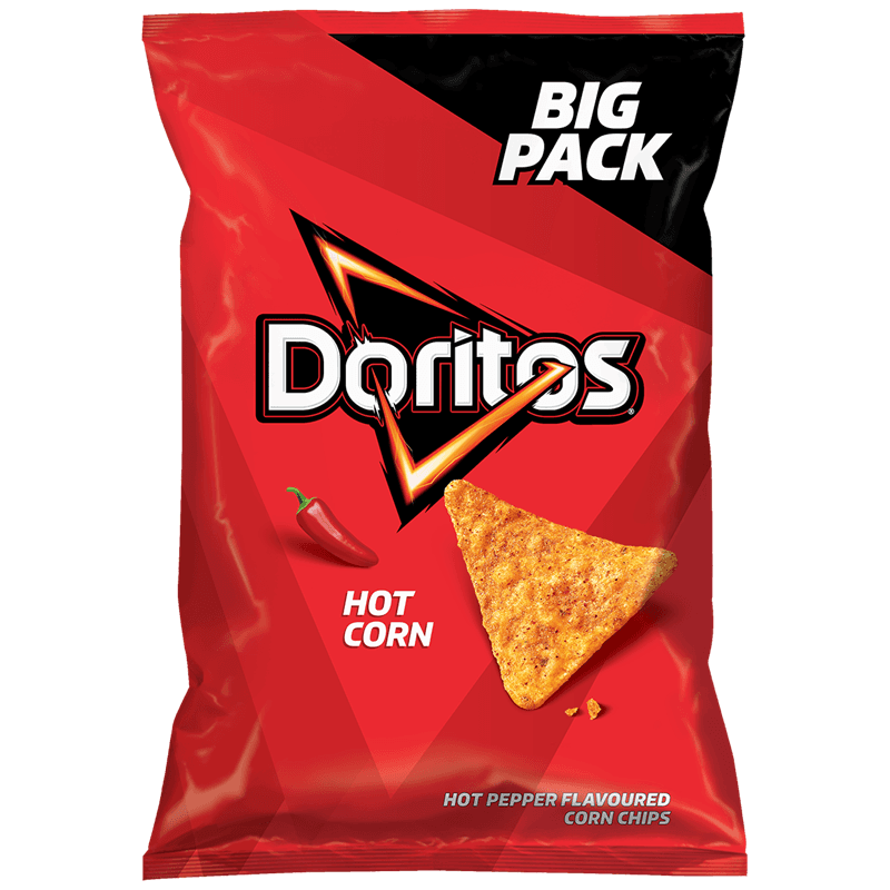 DORITOS Chipsy nachos kukurydziane o smaku ostrej papryki 180 g