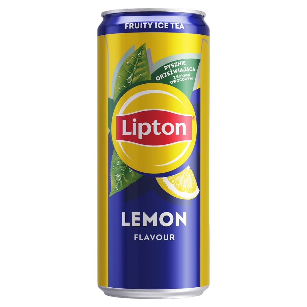 LIPTON ICE TEA Napój o smaku cytrynowym z ekstraktem czarnej herbaty 330 ml