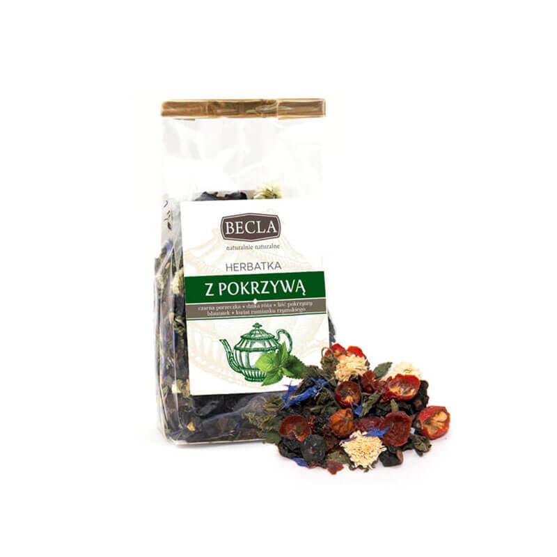 BECLA Herbata owocowa liściasta z pokrzywą 100 g