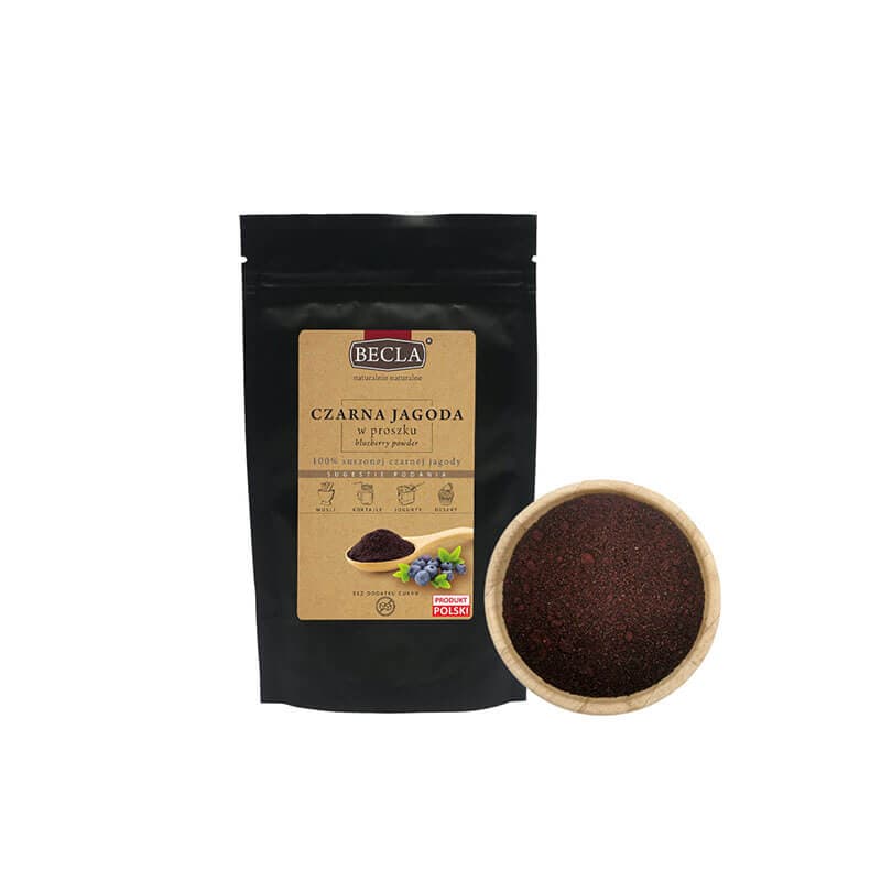 BECLA Czarna jagoda suszona w proszku 30 g