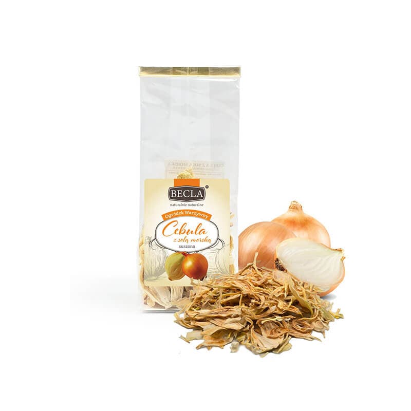BECLA Cebula suszona z solą morską czips 30 g