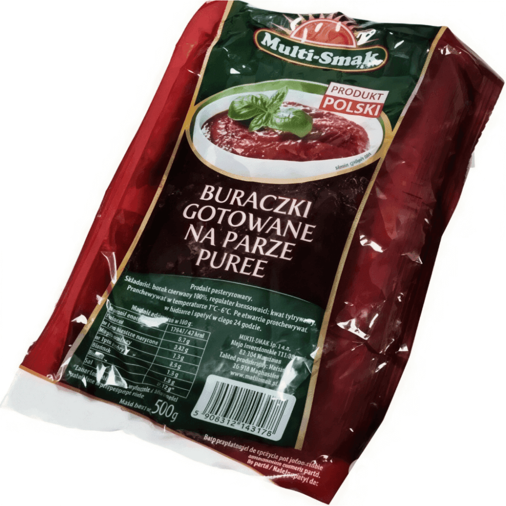 MULTI-SMAK Buraczki gotowane na parze puree 500 g