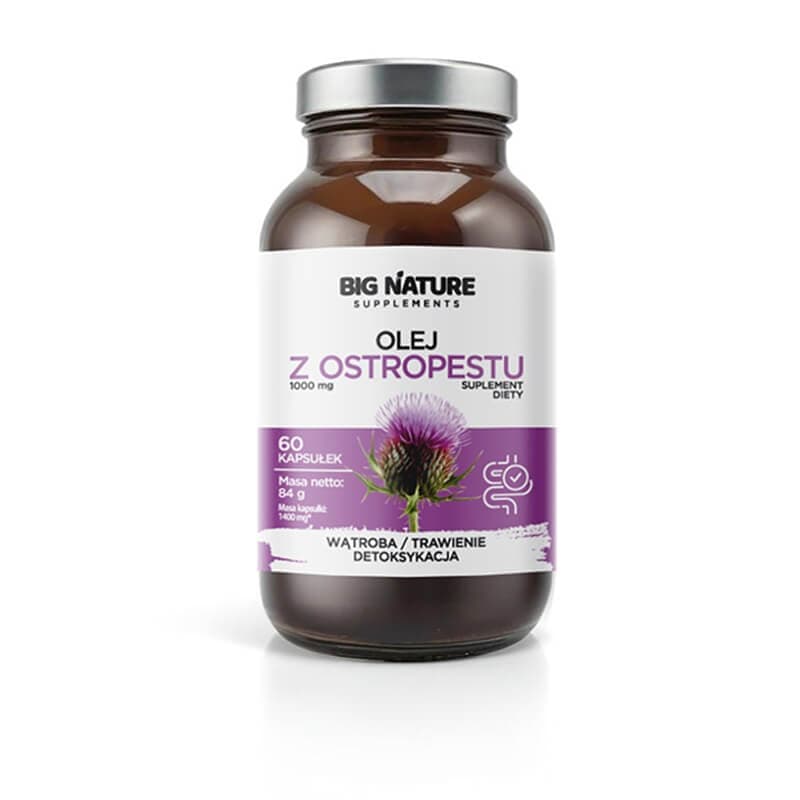 BIG NATURE Suplement diety Olej z ostropestu 60 szt.