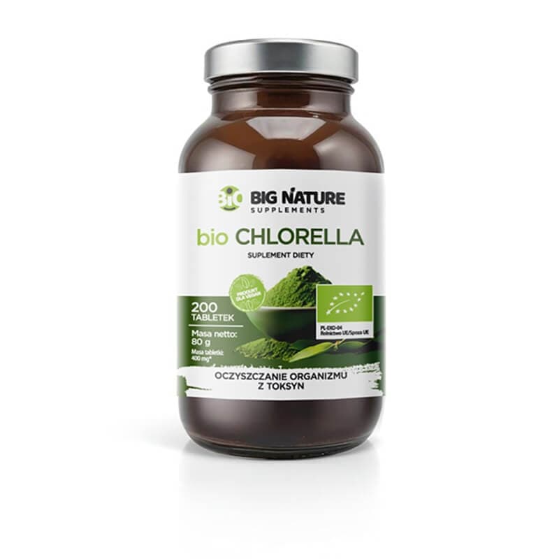 BIG NATURE Suplement diety Chlorella BIO 200 szt.