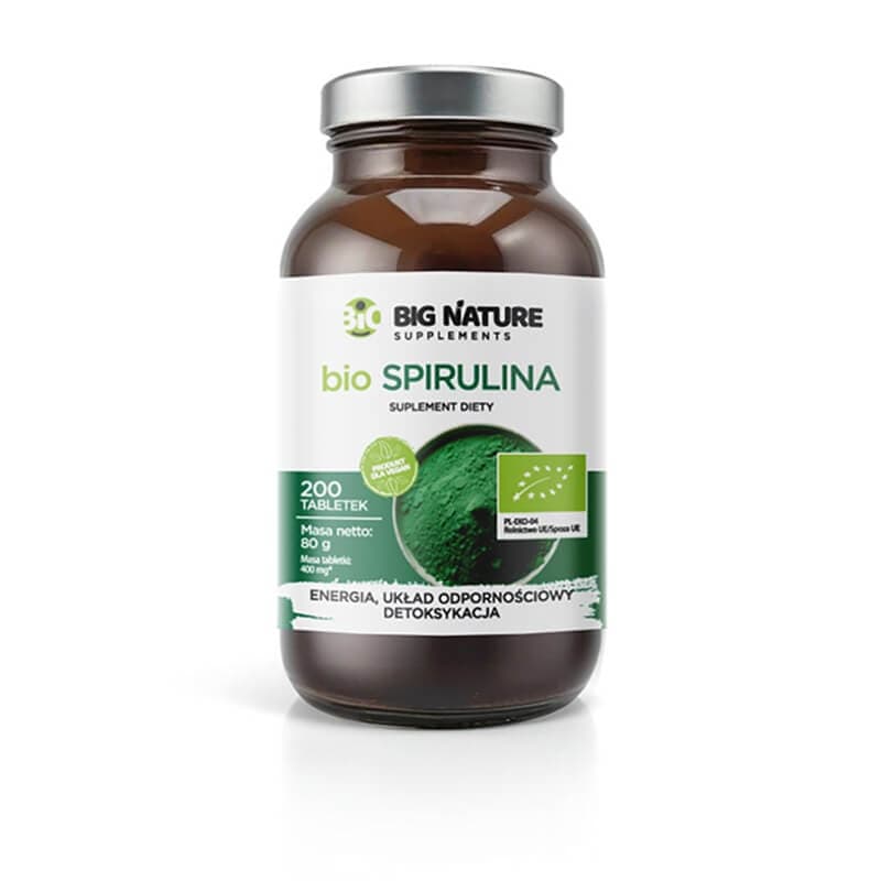 BIG NATURE Suplement diety Spirulina BIO 200 szt.