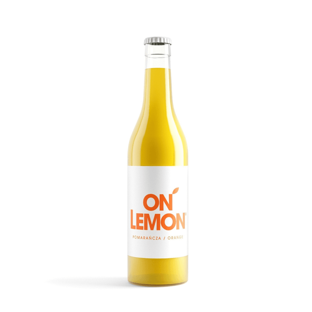 ON LEMON Napój gazowany pomarańczowy 330 ml