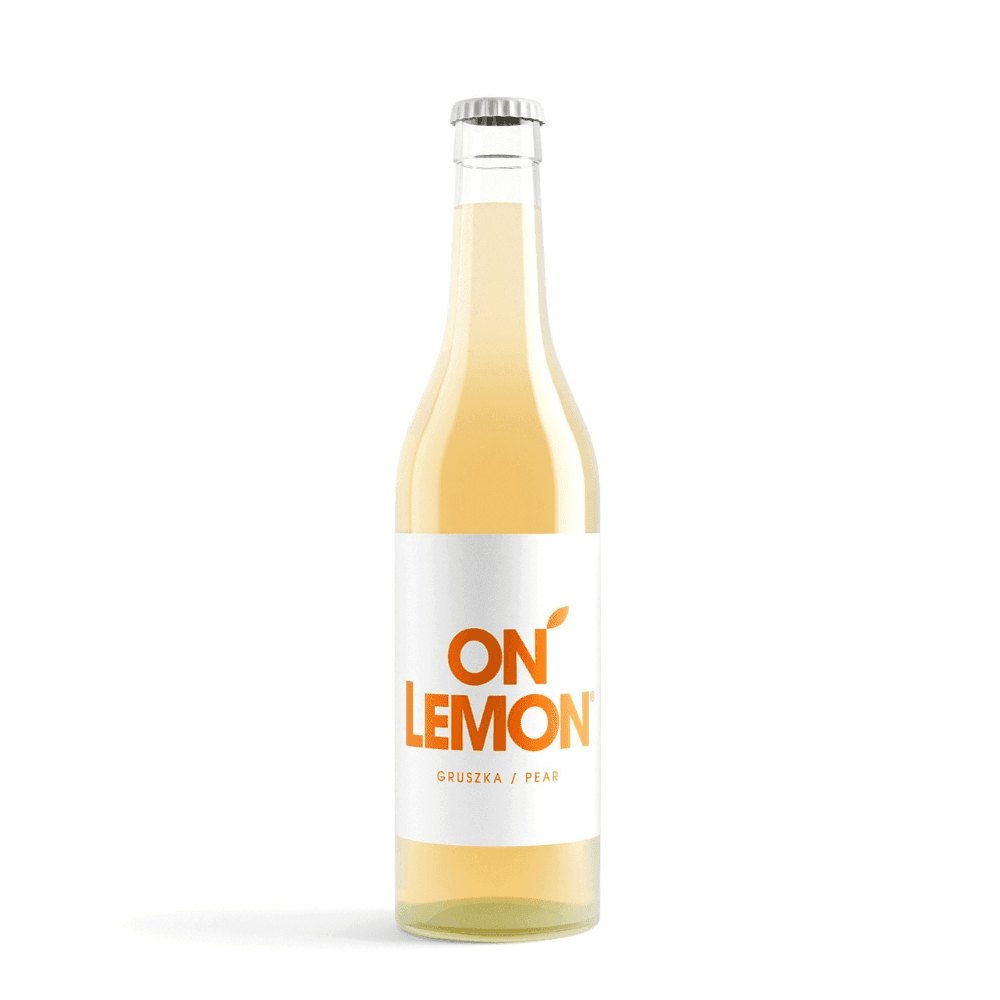 ON LEMON Napój gazowany gruszkowy 330 ml