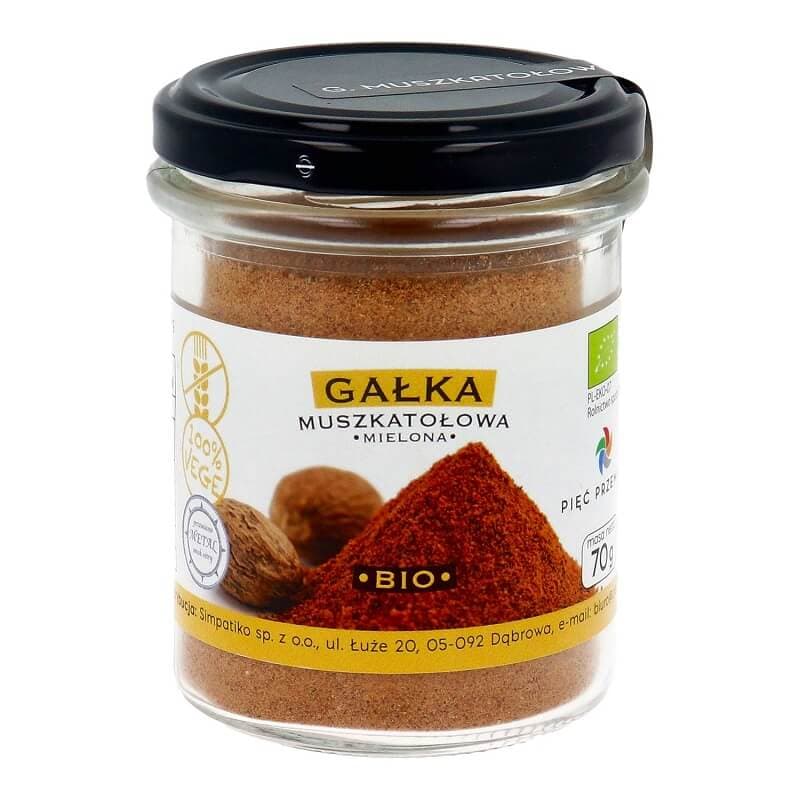 PIĘĆ PRZEMIAN Gałka muszkatołowa mielona BIO 70 g