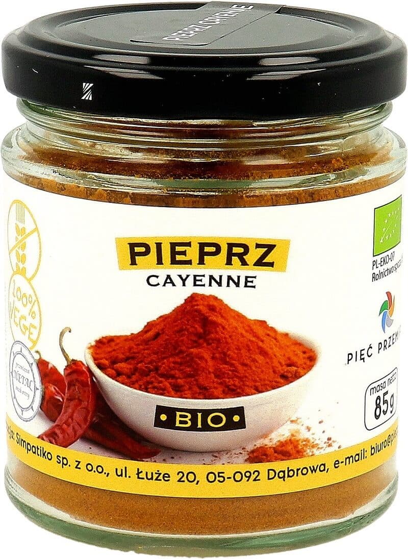 PIĘĆ PRZEMIAN Pieprz cayenne BIO 85 g