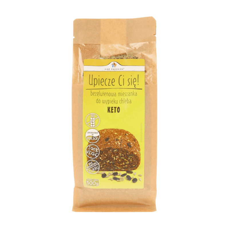 PIĘĆ PRZEMIAN Mieszanka chleba bezglutenowego keto 500 g