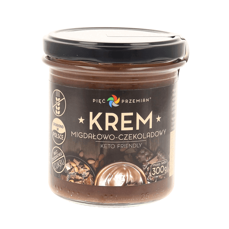 PIĘĆ PRZEMIAN Krem migdałowo-czekoladowy KETO 300 g