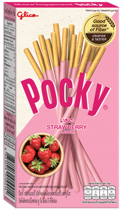 GLICO Paluszki Pocky Strawberry 45 g
