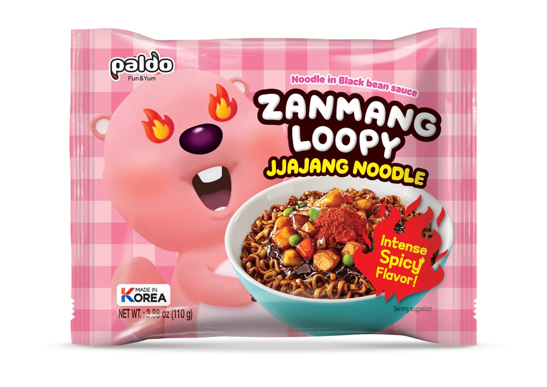 PALDO ZANMANG LOOPY Danie błyskawiczne jjajang noodle Spicy 110 g