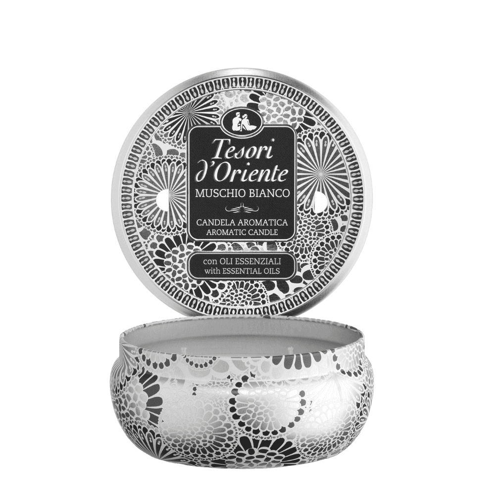 TESORI D'ORIENTE Świeca zapachowa Muschio Bianco 200 g