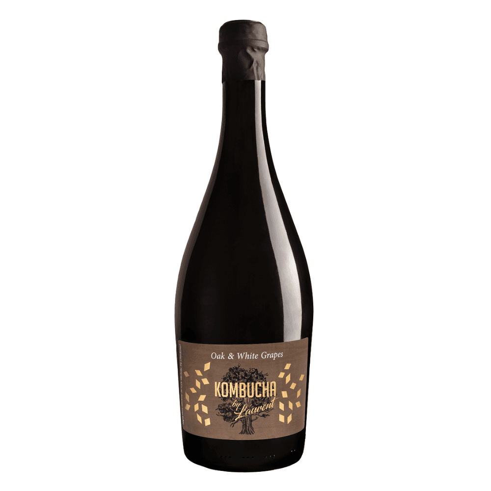 KOMBUCHA BY LAURENT Kombucha na płatkach dębu o smaku białych winogron BIO 750 ml