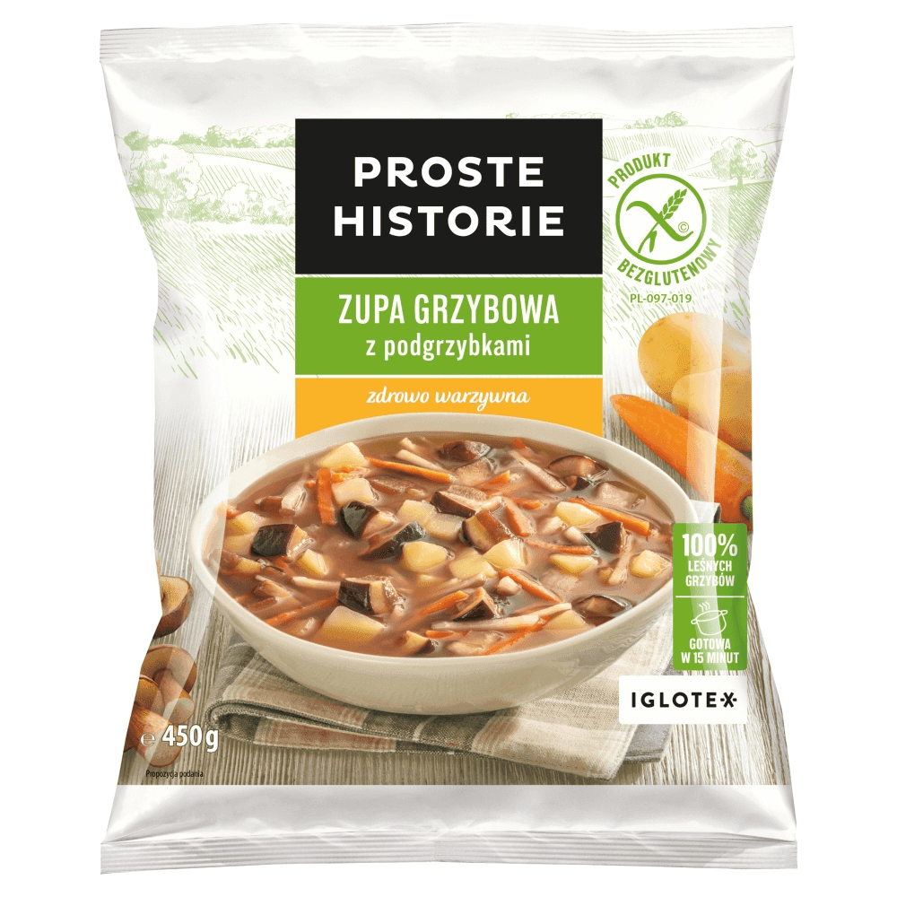 PROSTE HISTORIE Zupa grzybowa z podgrzybkami mrożona 450 g