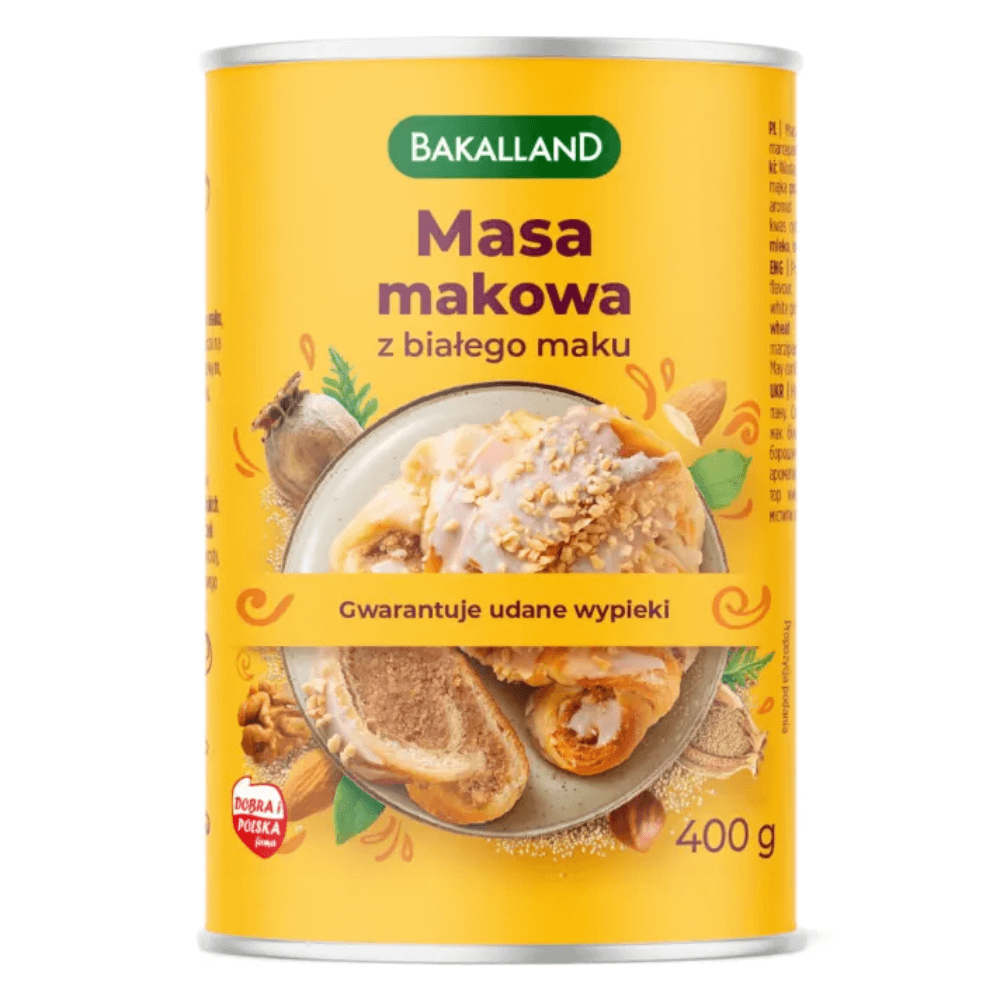 BAKALLAND Masa makowa biała 400 g