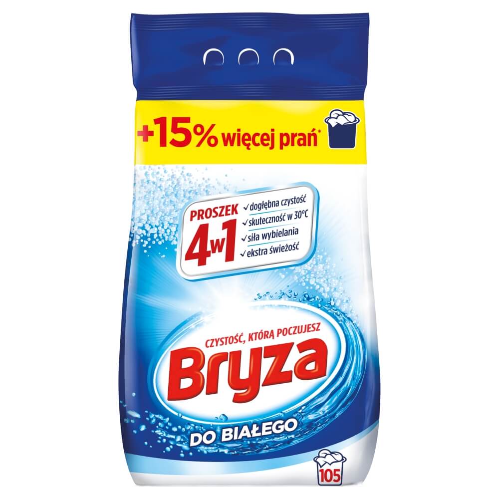 BRYZA Proszek 4 w 1 do prania białego 6825 g