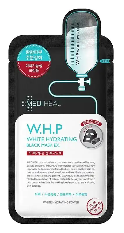 MEDIHEAL Maska w płachcie nawilżająca czarna 1 szt.