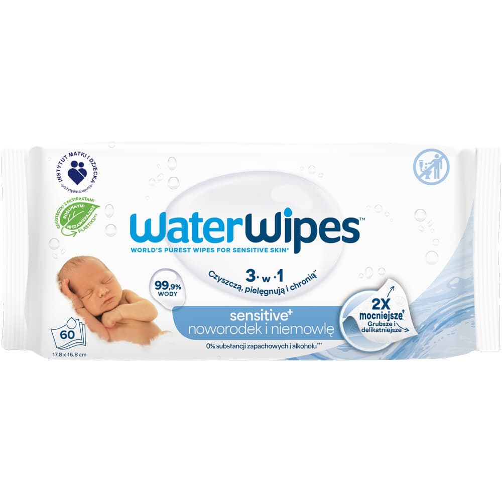 WATER WIPES Chusteczki nawilżane dla noworodków i niemowląt 60 szt.