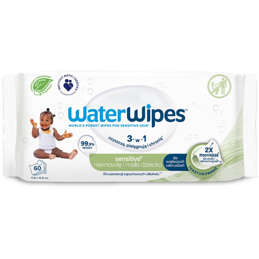 WATER WIPES Chusteczki nawilżane dla niemowląt Sensitive 60 szt.