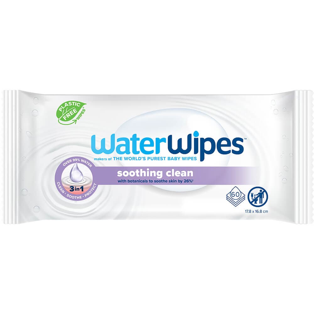 WATER WIPES Chusteczki nawilżane dla dzieci z ekstraktem z lawendy Soothing Clean 60 szt.