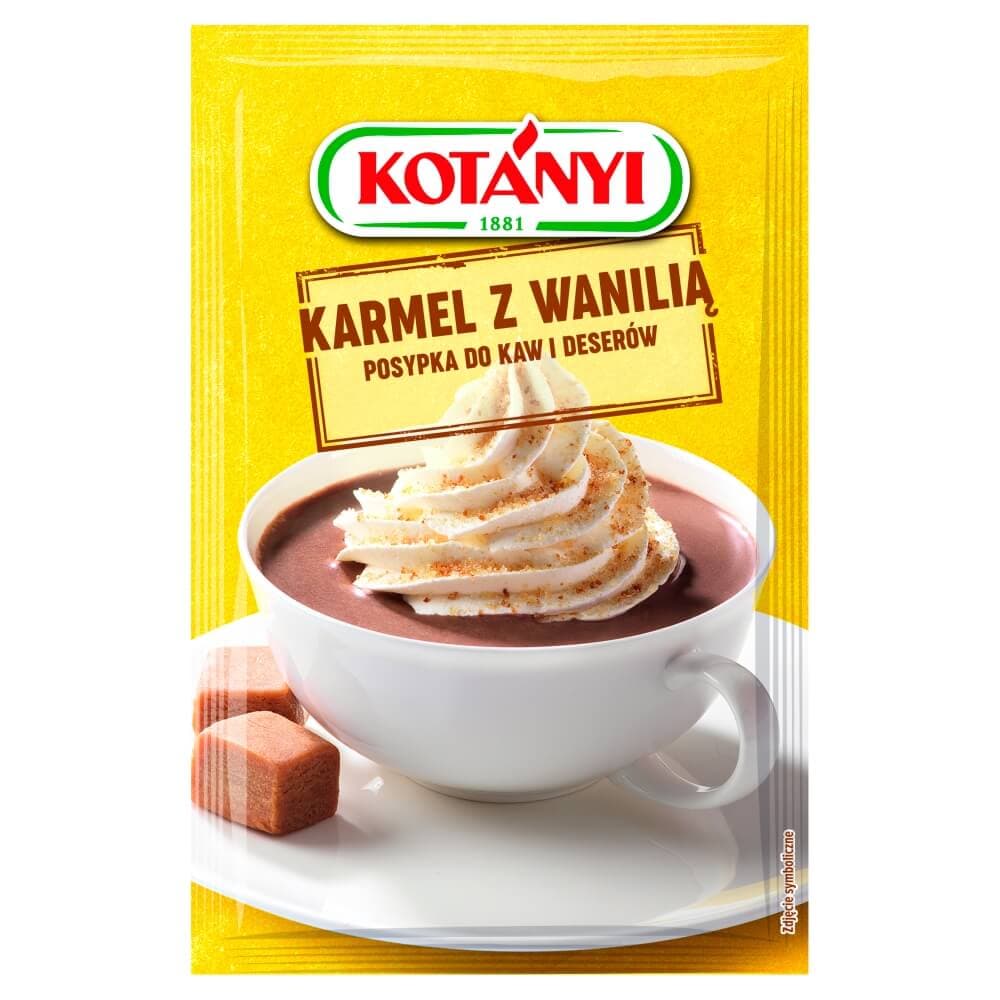 KOTANYI Karmel z wanilią posypka do kaw i deserów 20 g