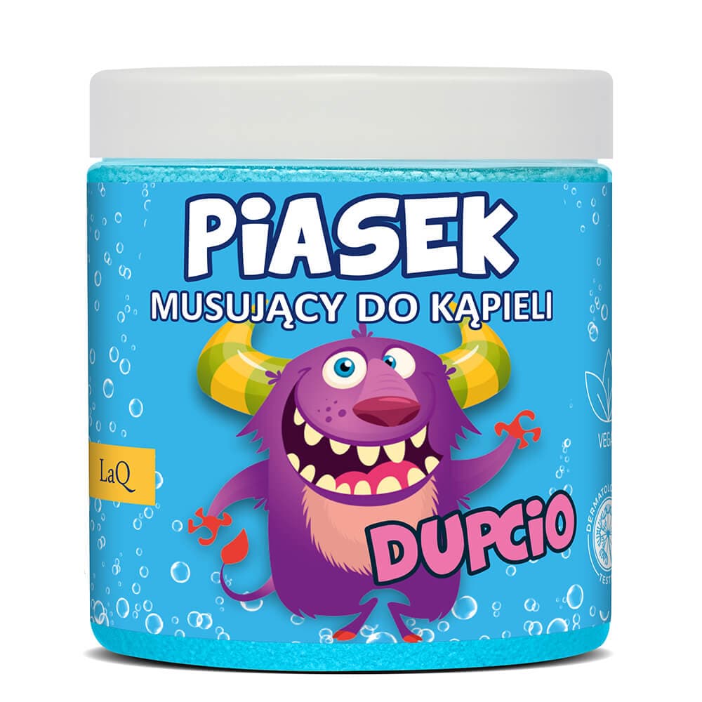 LAQ Piasek musujący do kąpieli Dupcio 190 g