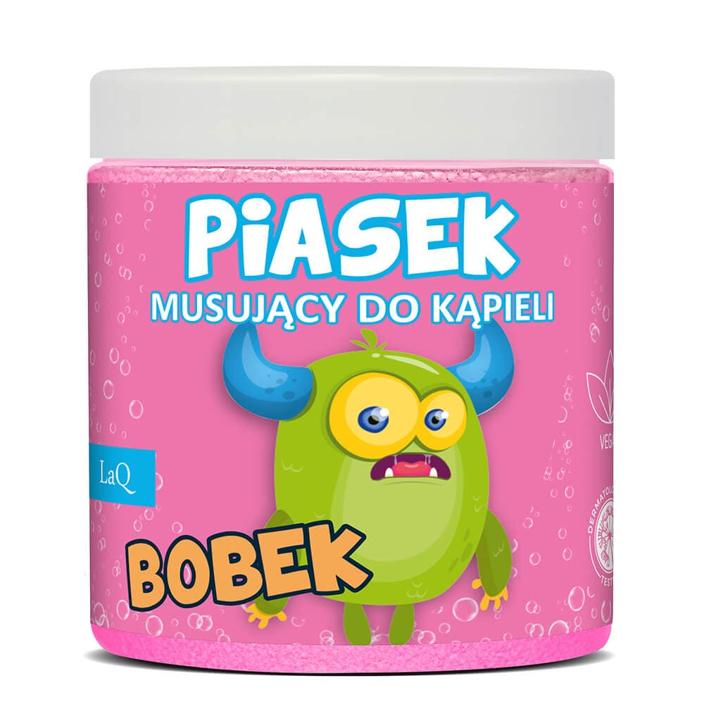 LAQ Piasek musujący do kąpieli Bobek 190 g