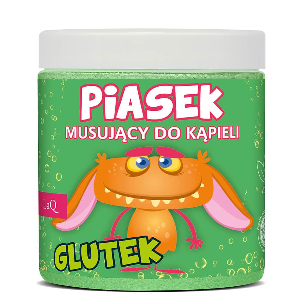 LAQ Piasek musujący do kąpieli Glutek 190 g