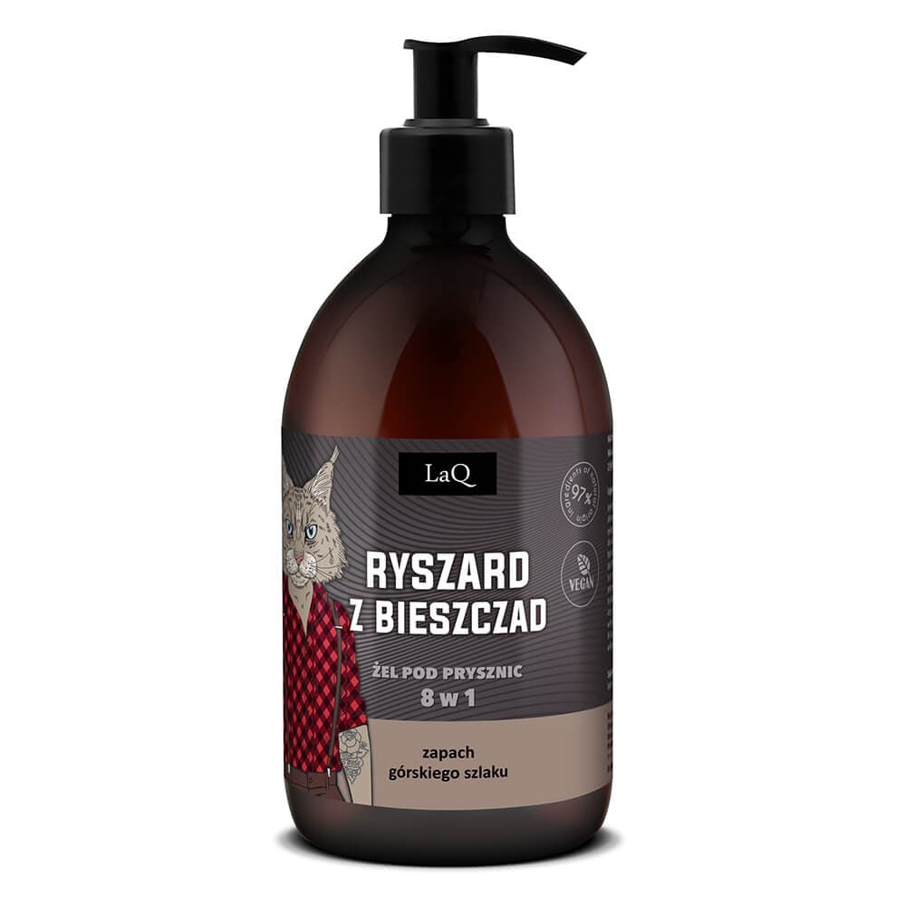 LAQ Żel pod prysznic 8w1 Ryszard 500 ml
