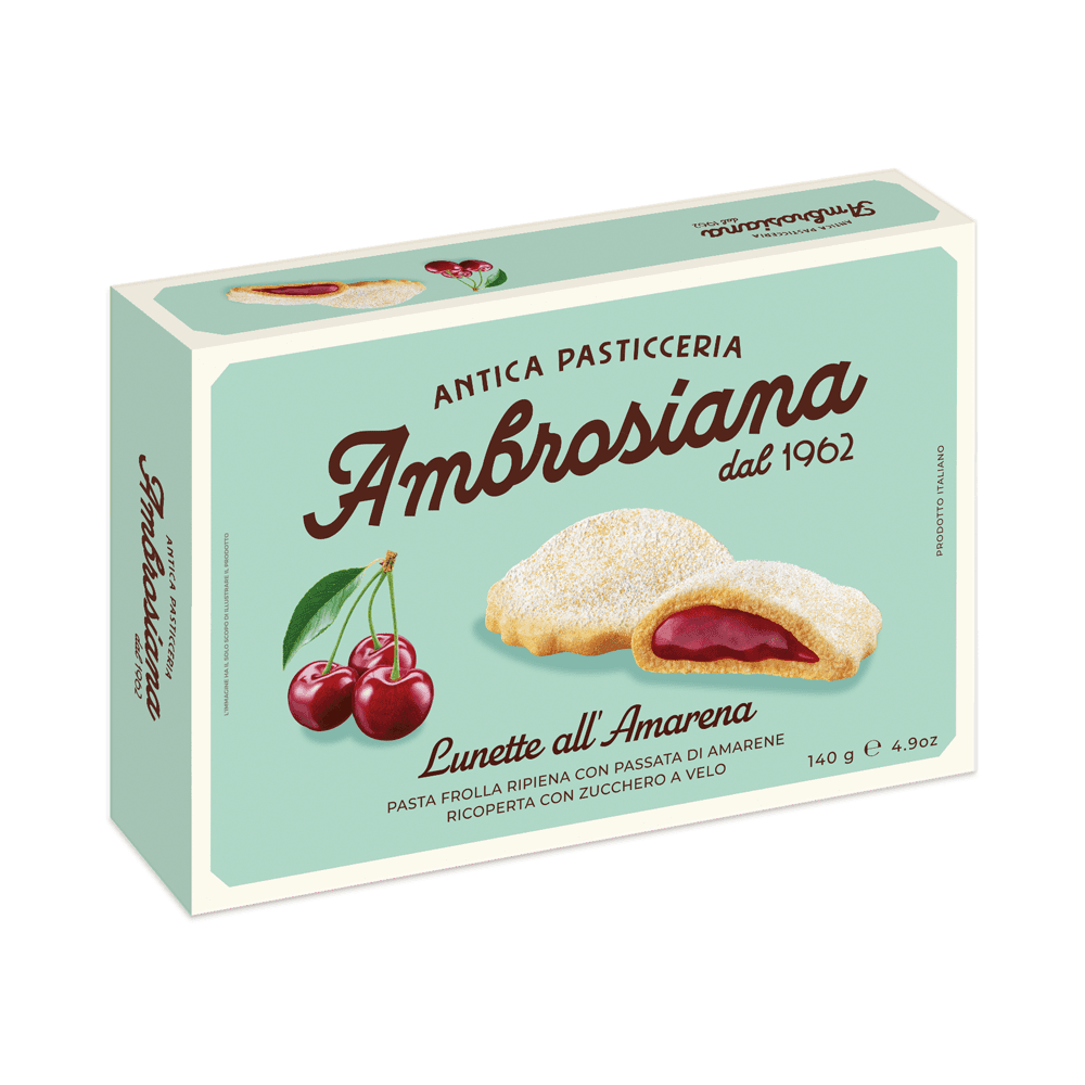 AMBROSIANA Ciastka z nadzieniem wiśniowym 140 g