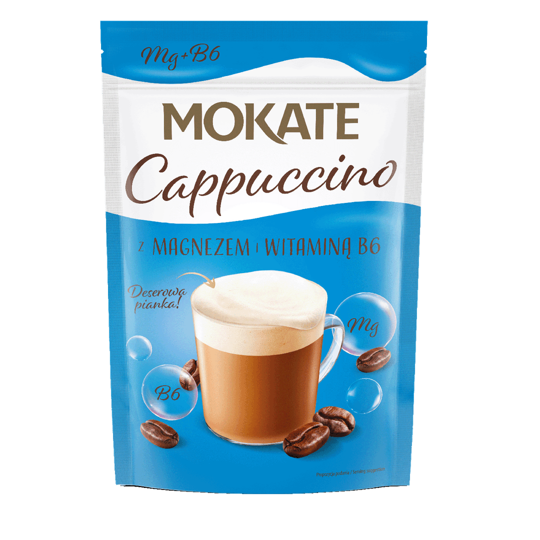 MOKATE CAPPUCINO Kawa rozpuszczalna z magnezem 110 g
