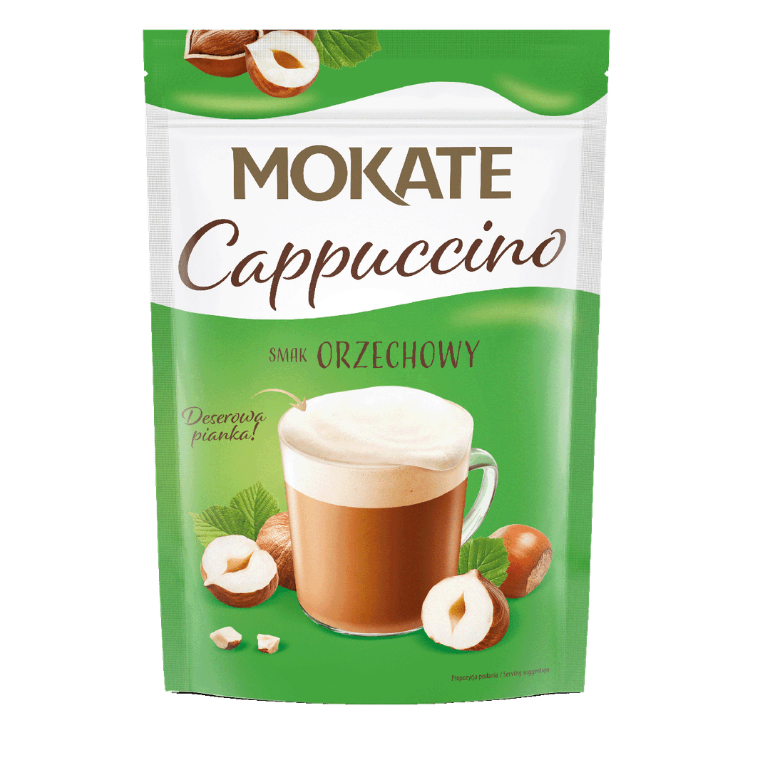 MOKATE CAPPUCINO Kawa rozpuszczalna o smaku orzechowym 110 g